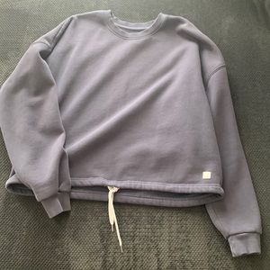 Vuori Crew Neck,Draw Cord Sweatshirt.Size ESTIMATED L/XL.No tags.Color Blue/Gray